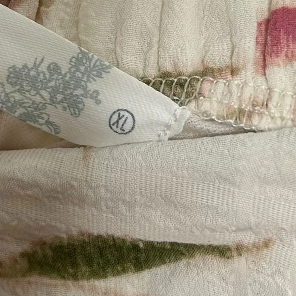 Altar'd State Sky Floral Midi Tiered Skirt Ivory Pink Floral Women’s Size XL - Picture 5 of 8